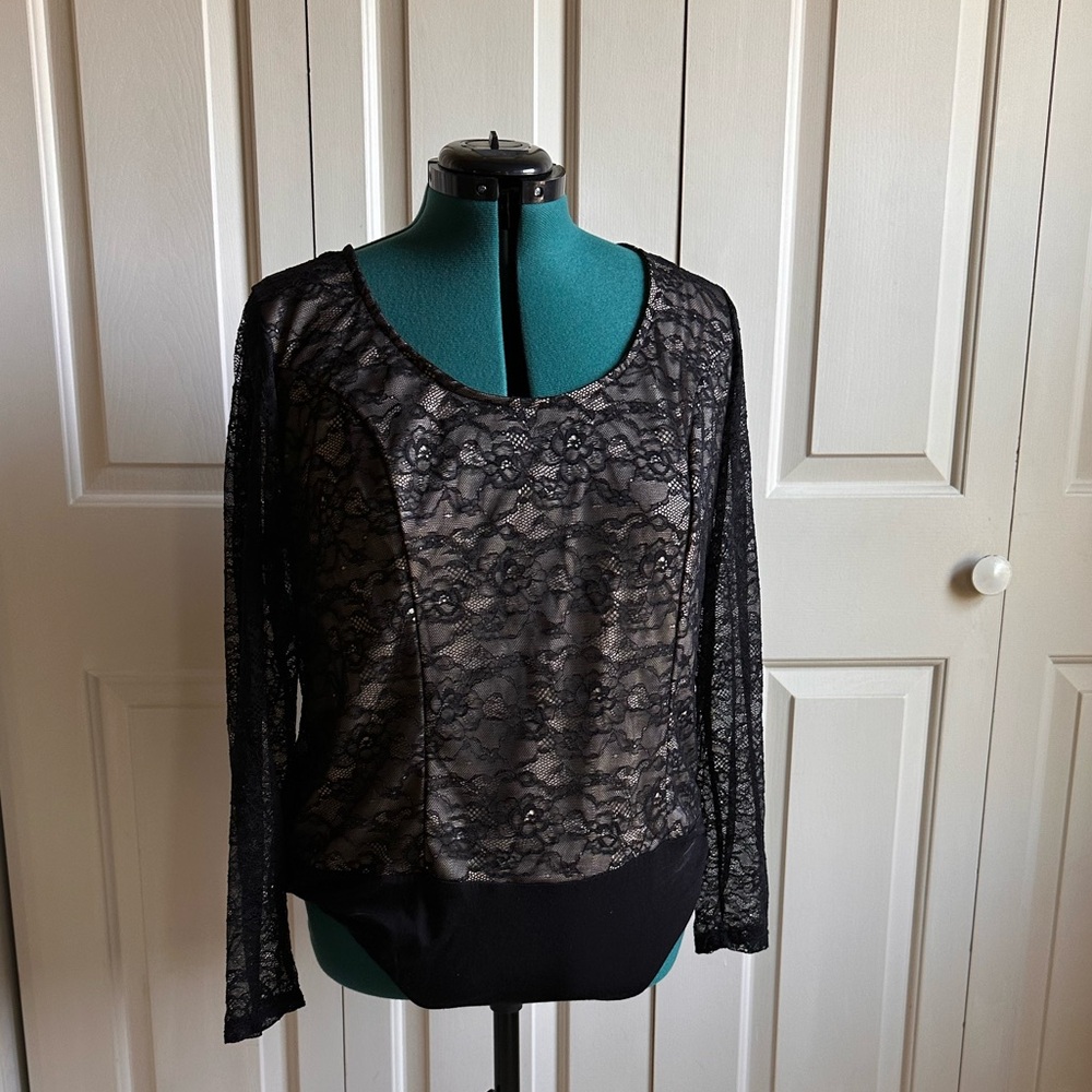Torrid Black Lace Bodysuit